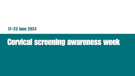 Cervical Screening Awareness Week Hero Image