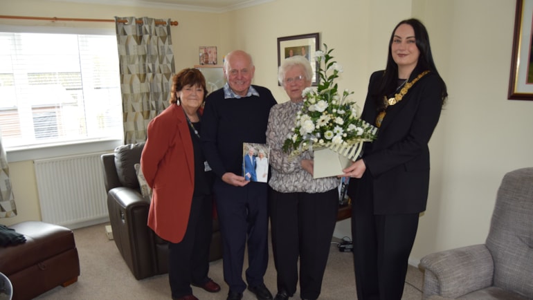 Sonny and Nessie Sheach celebrate Diamond Wedding Anniversary