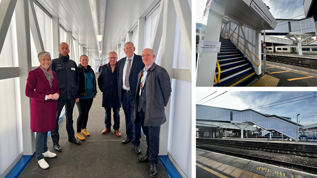 St Albans City station’s new footbridge now benefitting passengers - photo comp: St Albans City station’s new footbridge now benefitting passengers - photo comp