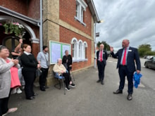 Network Rail's David Davidson at the opening ceremony: Network Rail's David Davidson at the opening ceremony