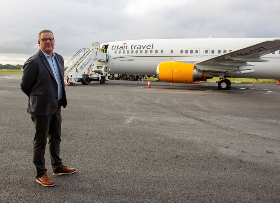 John Constable, CEO of Saga Travel Group sends off Titan's inaugural Captivating Cultures private jet tour