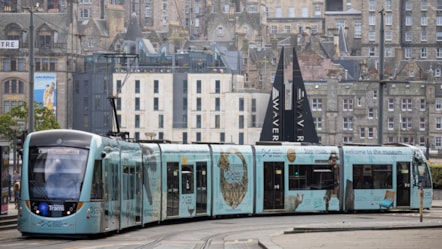 The National Museum of Scotland Tram launched this morning, 4 July. Photo (c) Duncan McGlynn (1)