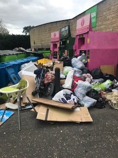 Fly-tipping Asda Carterton