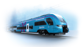 Artists impression concept design of new electric Škoda trains: Artists impression concept design of new electric Škoda trains