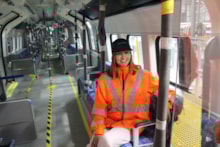 Melanie Onn visit to Siemens Goole Rail Village