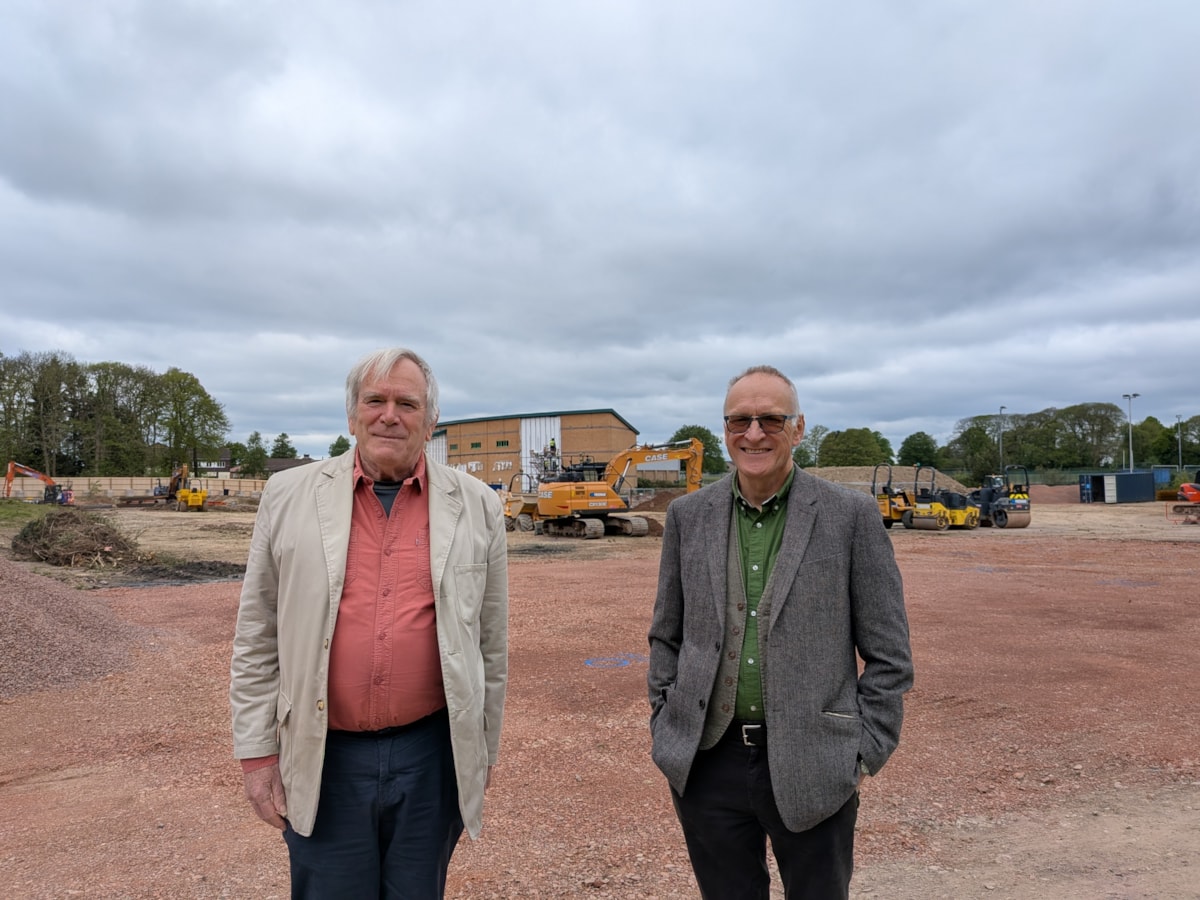 Cllr Birch and Cllr Tradgett at Five Acres - 2