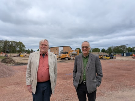 Cllr Birch and Cllr Tradgett at Five Acres - 2
