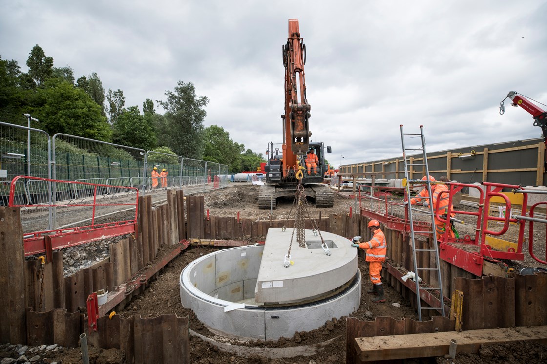 Construction progress at Old Oak Common station site-5