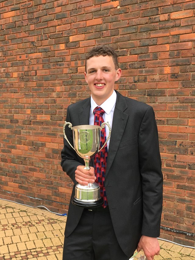 Edward was named ‘3rd year track apprentice of the year’ at the Advanced Apprenticeship scheme graduation day in June 2016