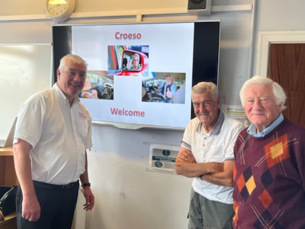 Mark Jempson ADI, with two participants of the most recent Mature Driver course.