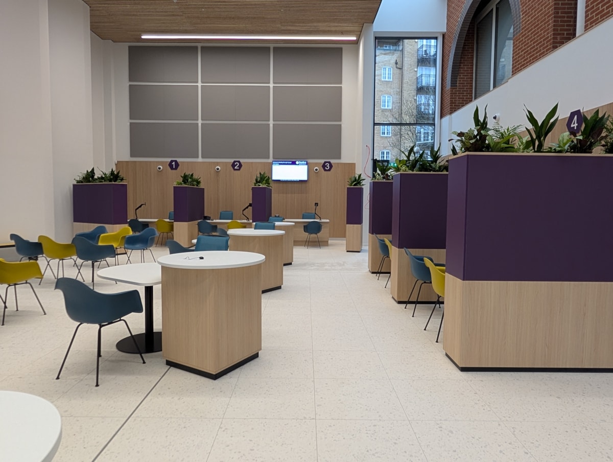 Customer service area