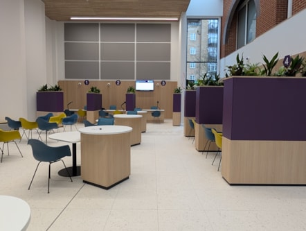 Customer service area