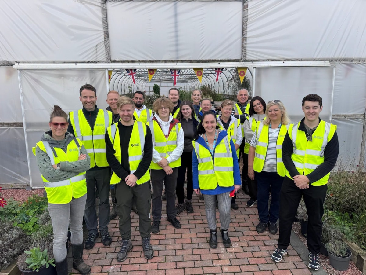 Volunteers at the event in Wrea Green, Fylde