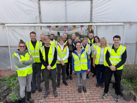 Volunteers at the event in Wrea Green, Fylde