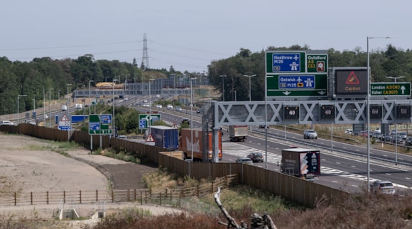 The A3 underwent a major upgrade as part of the project