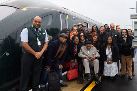 Dr Paul Stephenson OBE with friends and members of GWR's REACH network