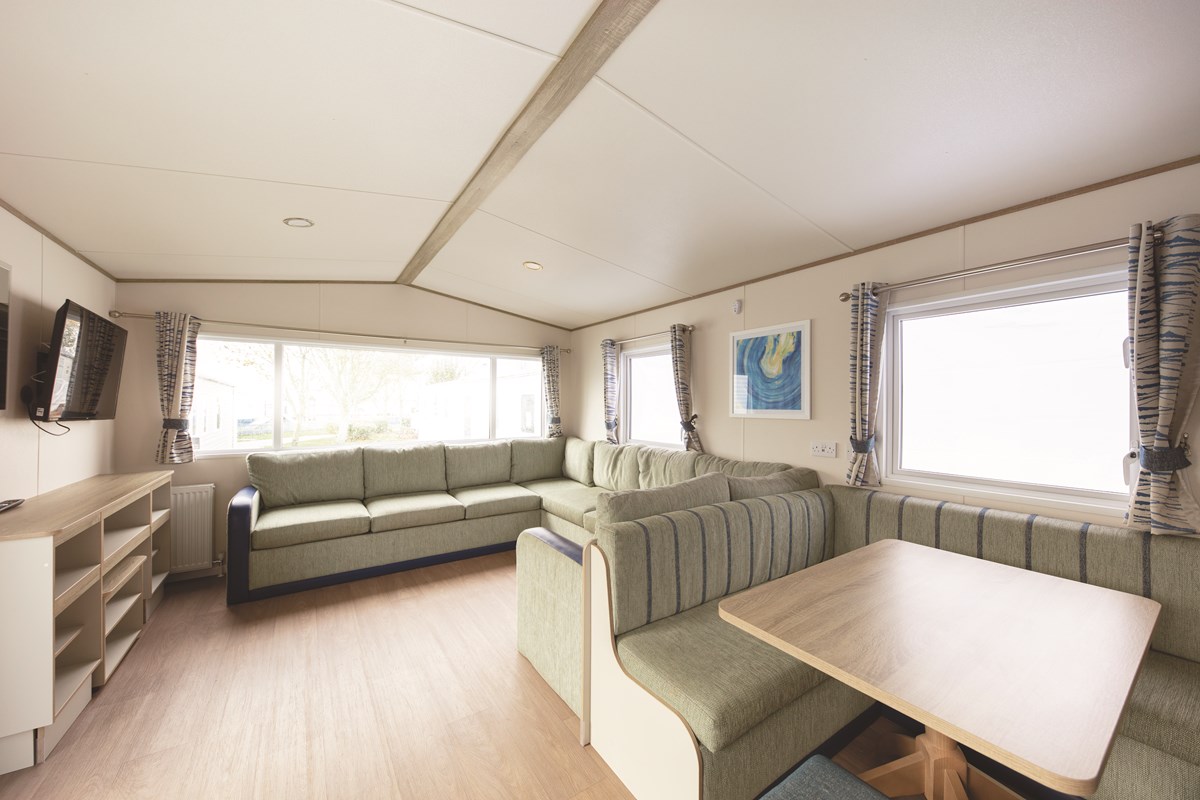 Bronze grade caravan - living room