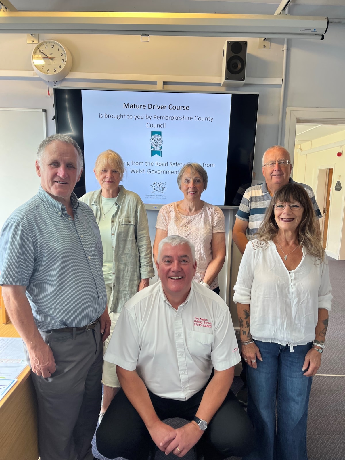 Mature drivers course - Cwrs gyrrwr cynhwyso