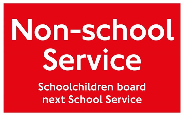 Non-school Service Sign