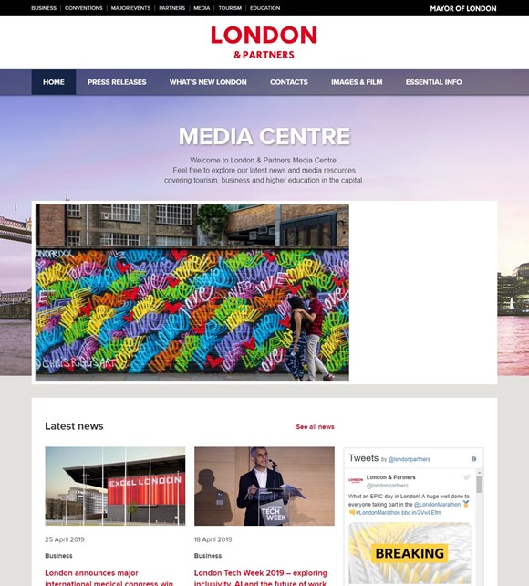 London and Partners Newsoom
