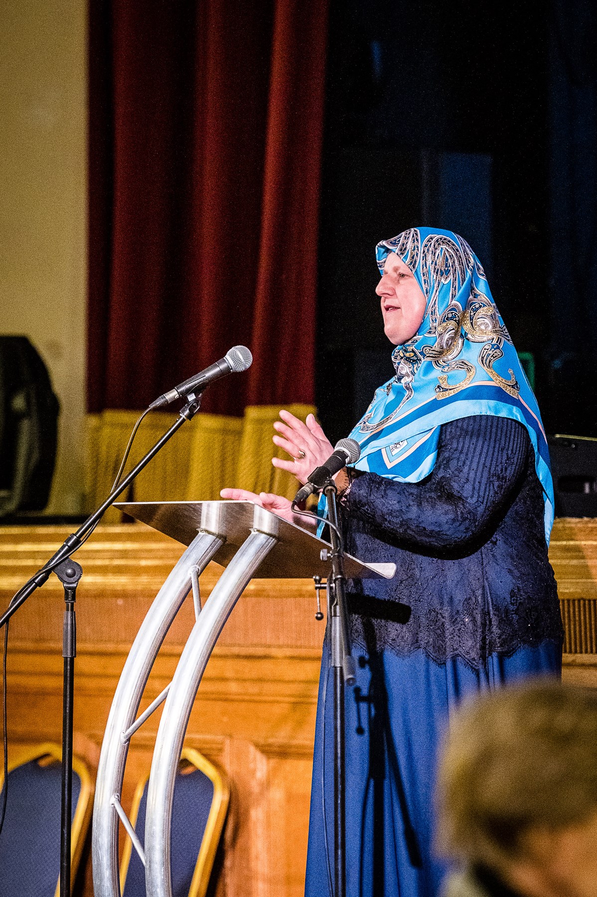 Bosnian Genocide survivor Mevlida Lazibi speaks at Islington Council's 2020 Holocaust Memorial Day event.