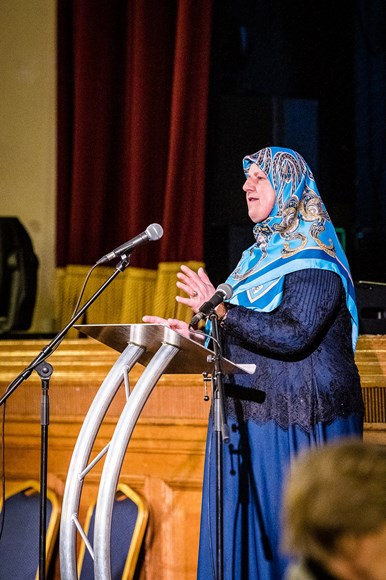 Mevlida Lazibi speaks at Holocaust Memorial Day 2020