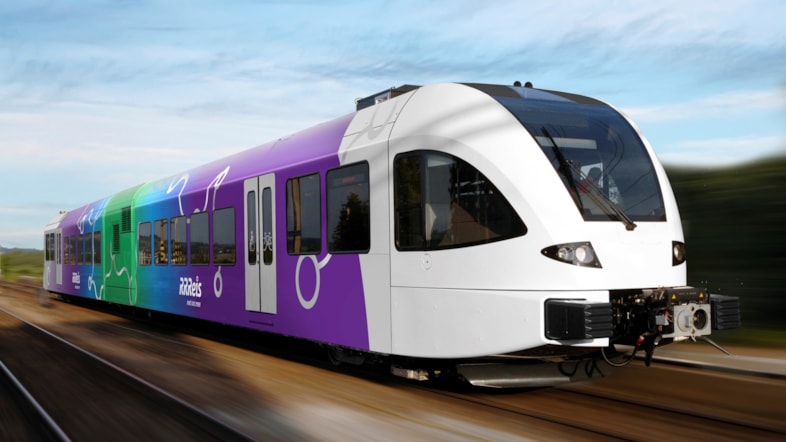 Arriva wins competitive tender in Netherlands: Artists Impression of livery Province of Gelderland