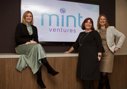 (L-R) Mint Ventures Co-Founder and CEO Gillian Fleming, Co-Founder and Chair Lynne Cadenhead and Co-Founder and Director Carolyn Currie.