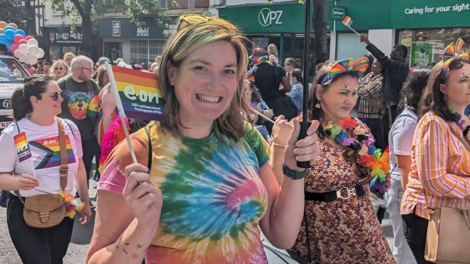 Liz Warbrick at Pride