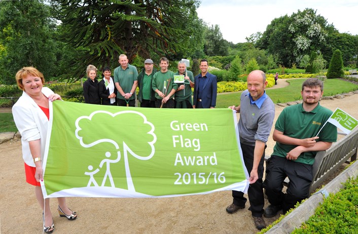 City parks and green spaces hit the heights once again: parksgreenflagaward15.jpg