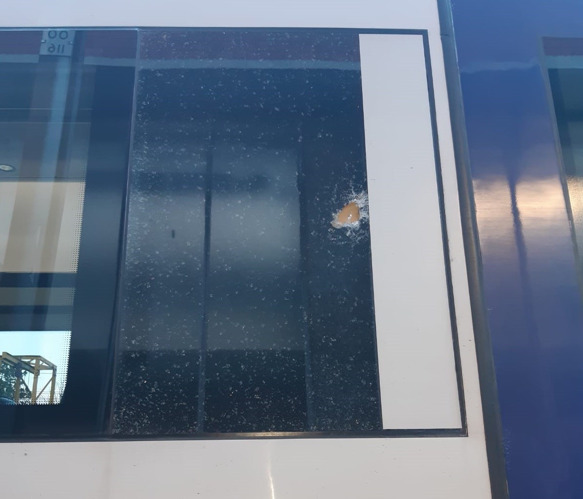 Image shows damage caused by attack on Northern train