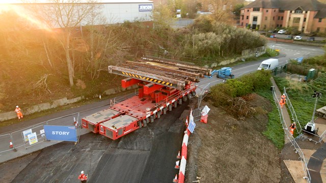 Old bridge entering compound