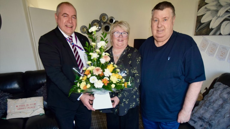 Thomas and Carol Robertson celebrate Golden Wedding Anniversary