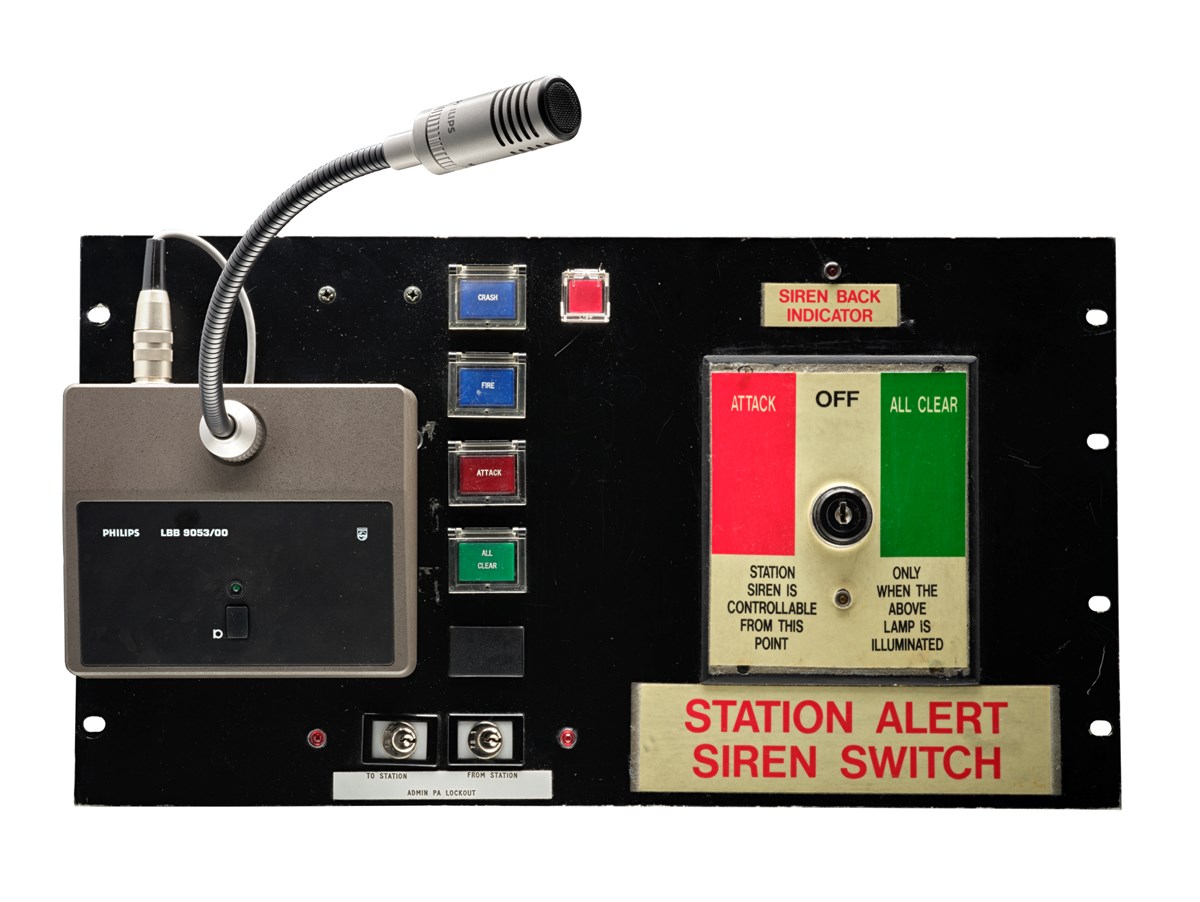 Air attack panel from  Combined Operations Centre, Leuchars Image © National Museums Scotland - Copy