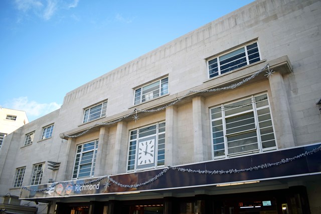 Richmond station following stonework cleaning