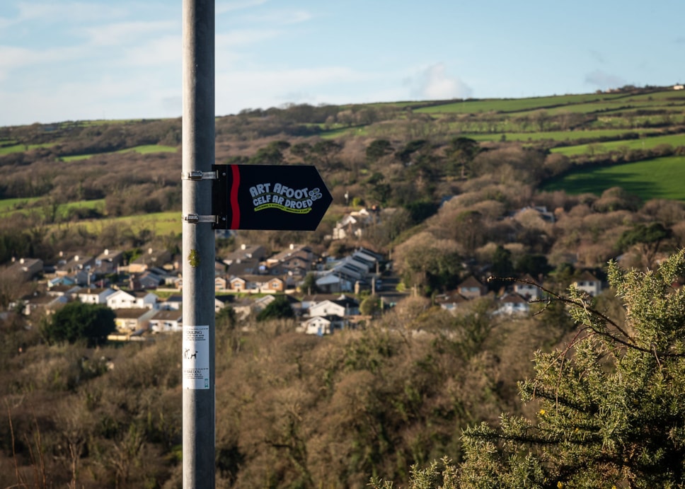 Signposts for the Art Afoot trail in Fishguard have been vandalised