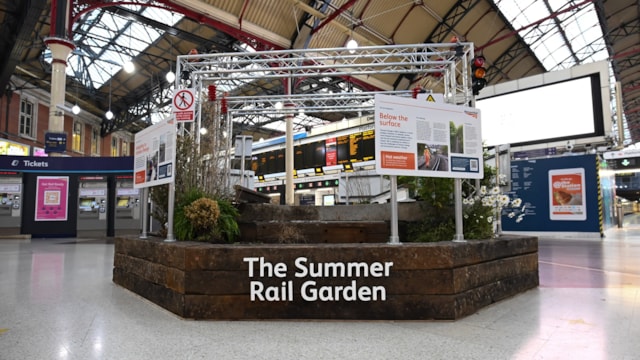 London station gets summer garden makeover to highlight the impact of climate change on the railway: SummerRailGarden-2