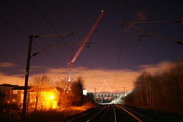 new footbridge lift at Durham 2: new footbridge lift at Durham 2