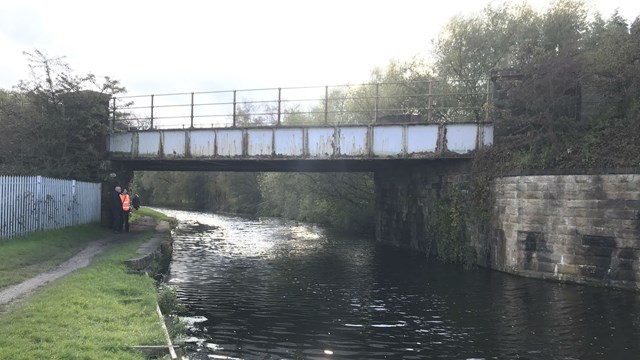 Historic canal’s industrial past resurrected to help deliver railway for the future: Oswaldtwistle bridge-2
