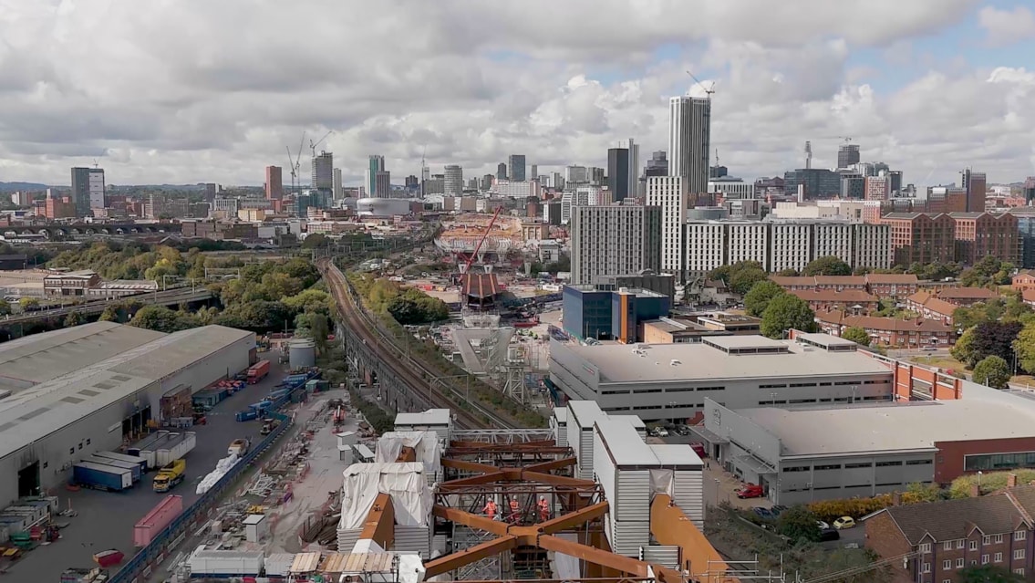 Three-day Cross City line closure begins this Friday for vital HS2 work: HS2 Curzon 2 viaduct construction