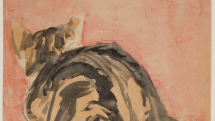 Seated Tortoiseshell Cat by Gwen John. By Permission of Amgueddfa Cymru - Museum Wales cropped