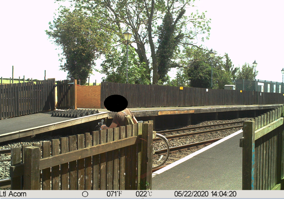 Trespasser at Tackley station