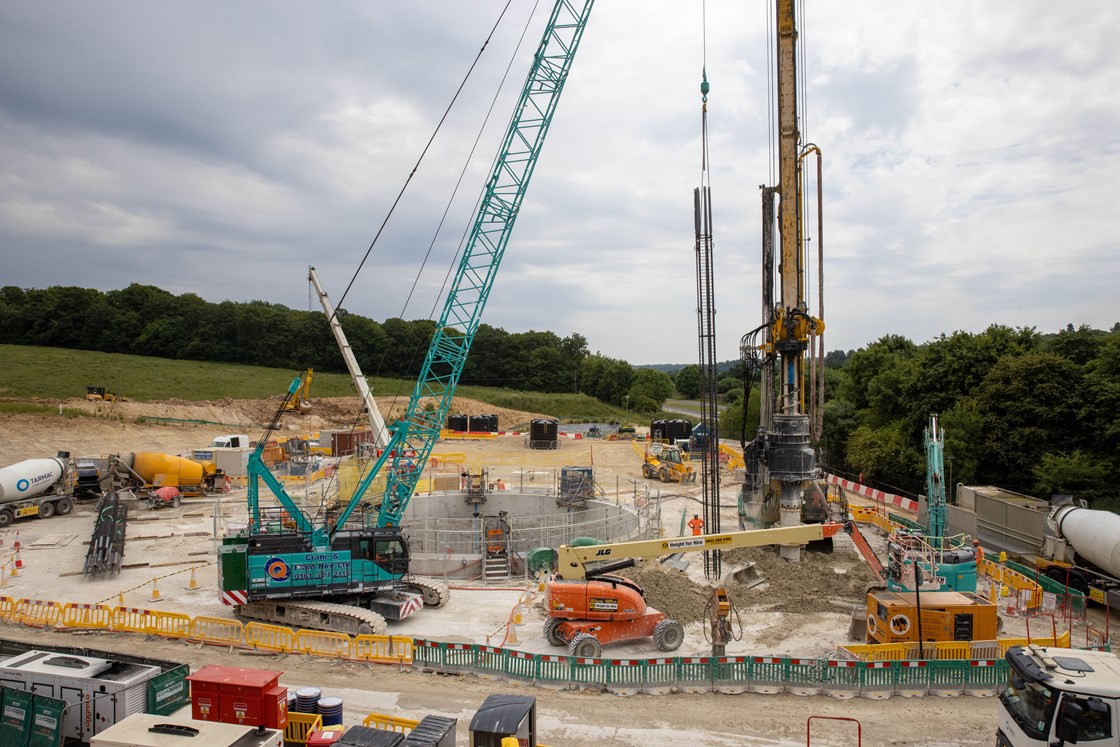 Secant Piling for Shallow Basement construction at Little Missenden