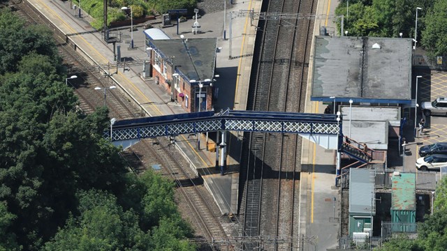 Firm footing to make Kidsgrove station accessible for everyone: Kidsgrove Aerial view 1