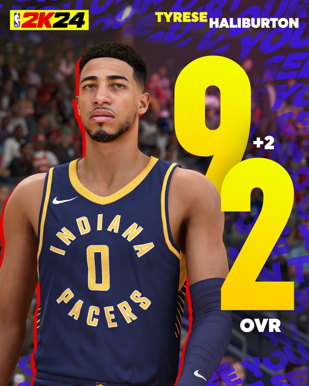 NBA 2K24 Ratings Update 2 Tyrese Haliburton