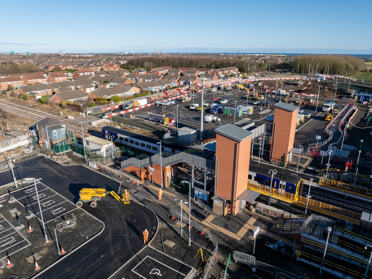 An image of Newsham station on Northumberland Line