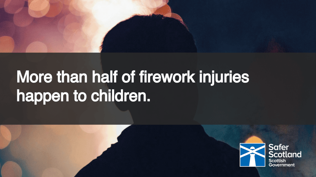 Fireworks safety - children