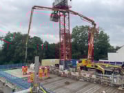 TfL Image - Crane at Colindale station: TfL Image - Crane at Colindale station