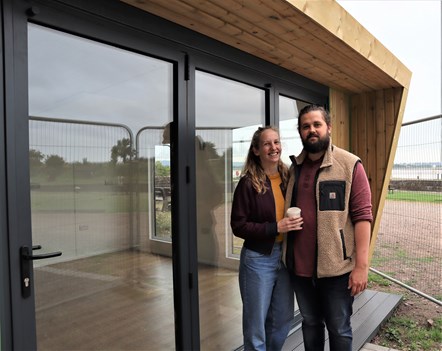 Tom and Lucy - Lydney Docks - cafe