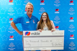 Phil Bentley with Ashley, Mitie Stars first place winner: Phil Bentley with Ashley, Mitie Stars first place winner